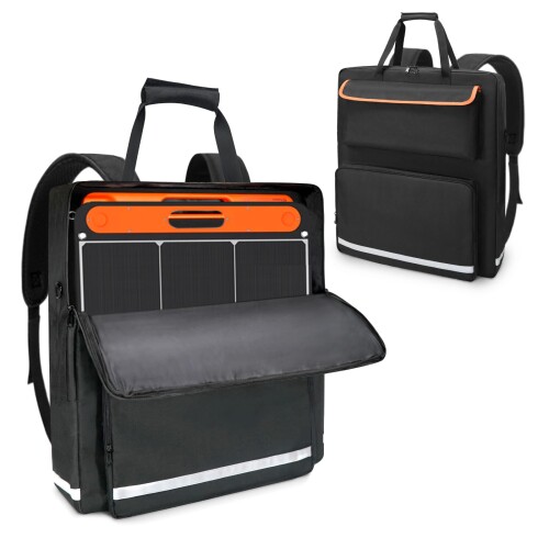 GIBLEA ソーラーパネル収納バッグ Jackery SolarSaga 100W/200、ANKER SOLIX PS100 PS200に適合して 2..