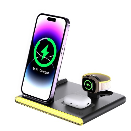 Phoneワイヤレス充電器 4in1 充電器にiPhone/Apple Watch/AirPods 折り畳み式 LEDランプ 急速充電 USB TypeC端子 3デバイス同時充電 iPhone 15/14/13/12/11/X/8/Galaxy/AirPods/Apple Watchなど対応(日本語説明書,18WQC3.0 Phoneワイヤレス充電器 4in1 充電器にiPhone/Apple Watch/AirPods 折り畳み式 LEDランプ 急速充電 USB TypeC端子 3デバイス同時充電 iPhone 15/14/13/12/11/X/8/Galaxy/AirPods/Apple Watchなど対応(日本語説明書,18WQC3.0