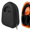 Geekria ケース Sheild ヘッドホンケース 互換性 ハードケース 旅行用 ハードシェルケース スカルキャンディ Skullcandy Riff 2, Hesh 3, Hesh Evo, Crusher ANC 2, ANC, Evo, Crusher に対応 収納ポーチ付き (黒)