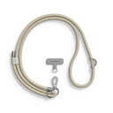 (RHINOSHIELD) ライノシールド Crossbody ネックストラップ (ブレード加工) | スマホショルダー 長さ調整可能 AirPods 鍵 パスケース 社員証等を掛けられるアクセサリー用ループ付き 高耐久性 お