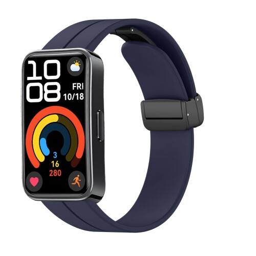 (SinRenn) バンド Huawei Band 10/9/8 対応 柔らかい シリコン製 弾力 磁気付き マグネットバックル ベルト サイズ調節可能 磁気開閉 軽量 柔軟なシリコン 交換ベルト ストラップ 男女通用 多色