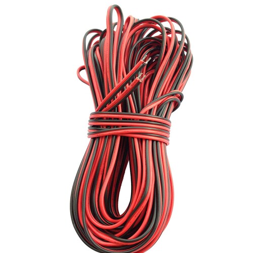 LitaElek 20m 2ピン22ゲージAWGフレキシブル電線延長ケーブルSMD 3528 2835 5050 5630単色LEDテープラ..