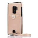 ギャラクシーS9ケース ギャラクシーGalaxy S9 ケース ギャラクシー S9 カバー SC-02Kカバー ケース SCV38カバー背面Jaortyカード収納 高質PU皮革 ショルダー 斜めがけ 肩掛け 首かけ おしゃれ 軽