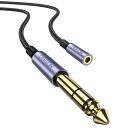 MOSWAG 6.35mm 3.5mm 変換ケーブル 3.5mmイヤホンジャックアダプタ1m(1メートル)、6.35 3.5延長線、3.5 6.35ミキシングギ...