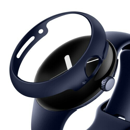 ANYOI 対応 Pixel Watch 3 ケース PC素材 フレーム 耐衝撃性 超薄型 バンパー Pixel Watch カバー ?面保護 簡易着脱 グーグルウォッチ ケース ピクセルウォッチ3 カバー(45mm,ブルー)