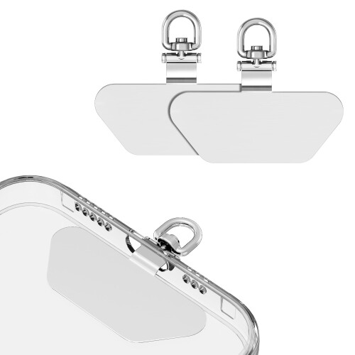 (takyu) ストラップホルダー 2枚 360°回転式ストラップホール 充電影響なし ステンレス製 ストラップ・..