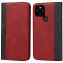 Havaya Google Pixel 4A 5G ケース ピクセル 4a 5g ケース グーグル スマホケース 手帳型 au docomo 耐衝撃 softbank カバー マグネット式 カード収納 スタンド機能 レザー(6.2インチ)-レッド+ブ