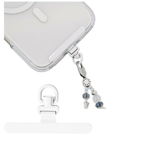 スマホ ストラップホルダー 金属製タグパッチ ステンレス鋼 メッキ仕上げ 携帯ストラップホルダー 薄型..