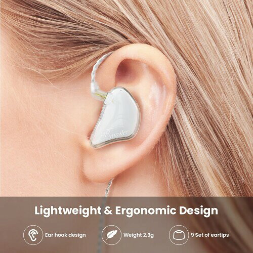 BASN Bmaster IEM モニターイヤホン トリプルドライバー インイヤーモニター 2本の...