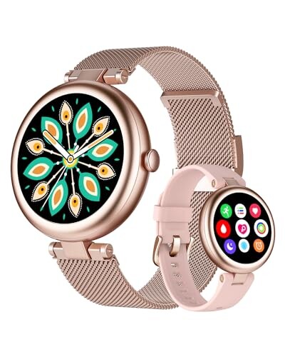 SHANG WING X}[gEHb` fB[X ی^ rv Smart Watch Women 1.09C`׉ pxgt LINE/Ins/Twitter Mʒm 24  qTCNL^ މ^[h VC