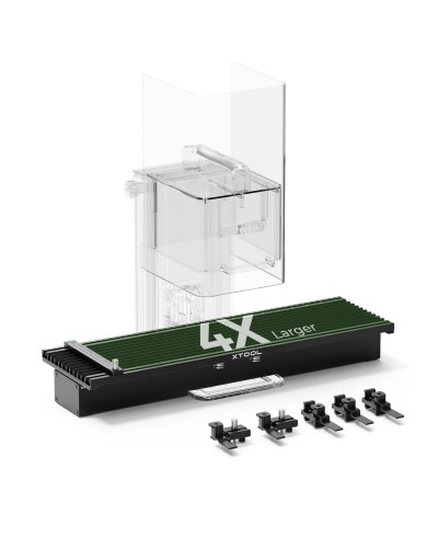 xTool F1用拡張キット F1 Lite用 F1用スライドエクステンション 彫刻領域を115*400mmに拡張 より長い彫..