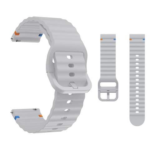 (LanQii) バンド 用の 22 mm 用の 20mm 対応 時計バンド 柔らかい シリコンバンド スポーツ ストラップ 時計ベルト 防水性 軽量 柔軟なシリコン製 交換ベルト 柔らかい 通気 レディース メンズ