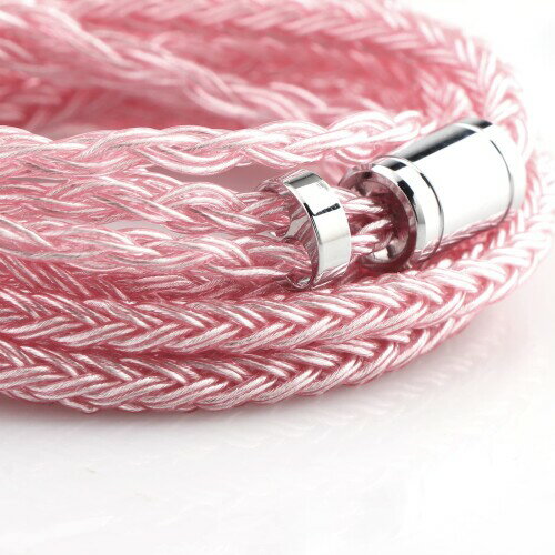 TRIPOWIN Zonie 16 コアー銀メッキケーブル＆SPCHIFIイヤホンアップグレードケーブル (4.4mm-QDC, ピンク)