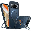 TORRAS Google Pixel 9/9 Pro 用 ケース MagSafe対応 縦横両対応 強磁力リング マグネット搭載 高耐久性 黄変防止 ワイヤレス対応 米軍規格 耐衝撃 指紋防止 UPRO Ostand Spin ブラック