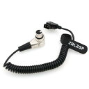 ZBLZGP XLR 4ピンメス直角Dタップ電源ケーブル for ARRI Alexaカメラモニター用(コイル状ケーブル)