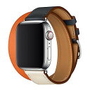 HEYOZURY Apple Watch バンド 二重巻 革 44mm 40mm 45mm 41mm アップルウォッチバンド レザー 7 6 5 4 3 2 1 SE Sport、Edition向けのバンド 交換ストラップ アップルウォッチベルト iWatch バンド