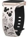 Girovo コンパチブル Apple Watchバンド/アップルウォッチバンド, あっぷるうぉっちバイカラーキャラクター交換ベルト,おしゃれ 可愛いレデース女...