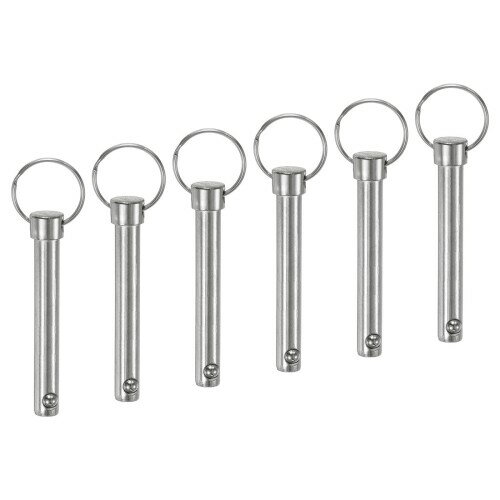 M METERXITY 6パック リリースピン 直径3/8インチ(10mm) 使用長さ2.56インチ(65mm) 船舶建造/ボート/ト..