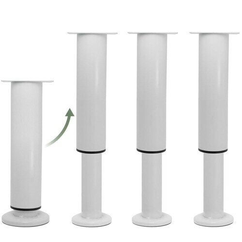 LOYELEY 伸縮式 レベリングフット 4個セット 家具アジャスター 金属製 高耐久 高さ 調節可能 レベリン..