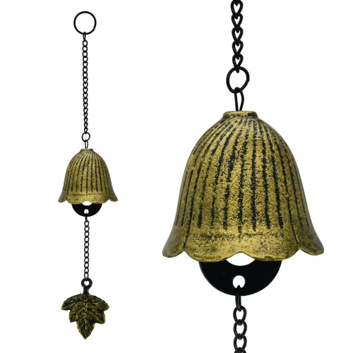 MrMrKura 風鈴 鋳鉄製 南部鉄器 金属 白 ピンク 南部風鈴 ウィンドチャイム 鉄器 おしゃれ 伝統工芸 人気 可愛い 手作り 玄関 花型 澄んだ音 夏...