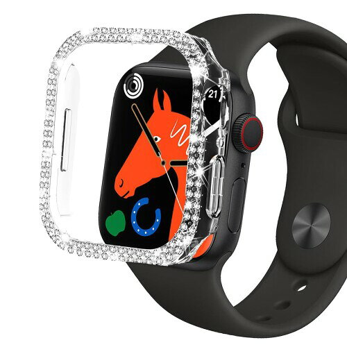 CIOODDW for アップルウォッチ カバー 40mm 41mm 42mm 44mm 45mm 46mm 49mm キラキラ 超簿軽量 耐衝撃 100%?敏度 96? 金属 ダブルダイヤモンド 飾りフレーム apple watch カバー Series ultra 3/2/1 /11/10/9/8/7/SE3/