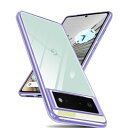 Google pixel 6 ケース クリア メッキ加工 耐衝撃 薄型 カバー グーグル ピクセル 6 透明な背面 ケース 米軍MIL規格 SGS認証 TPU ...