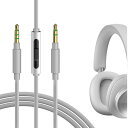 Geekria ケーブル 互換性 オーディオコード Bang & OLUFSENs Portal, HX, H9 3rd Generation, H9i, H8i, H2, H4, H6, H7, H8, H9 ヘッドホンケーブル、3.5mm AUX に適合する インラインマイクと音量コントロール 1.2 m