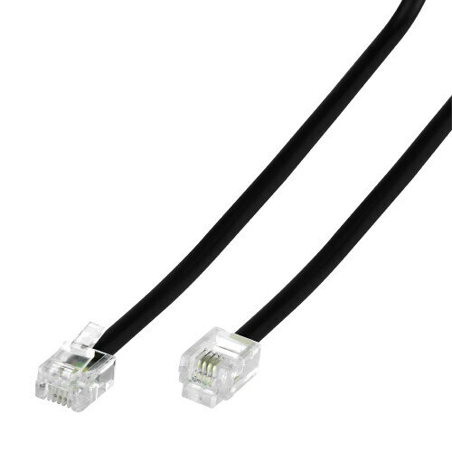 Conext Link TC4BK15 RJ11 6P4Cモジュラー電話延長ケーブルの電話コードラインワイヤー black 15 ft Conext Link TC4BK15 RJ11 6P4Cモジュラー電話延長ケーブルの電話コードラインワイヤー black 15 ft