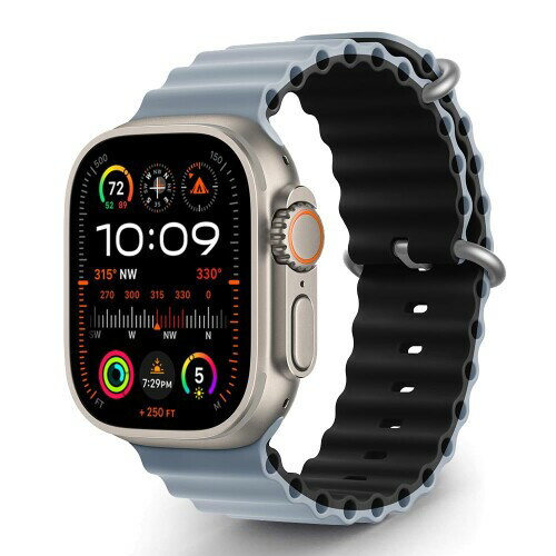 樂天商城 - Aizgalxor オーシャン バンド 対応 Apple Watch Ultra 49mm 46mm 45mm 44mm 42mm(Series 3/2/1)、ウォータースポーツシリコーン交換用バンド 対応 iWatch Ultra 3/2/1 Series 11/10/9/8/7/6/5/4/3/2/1/SE