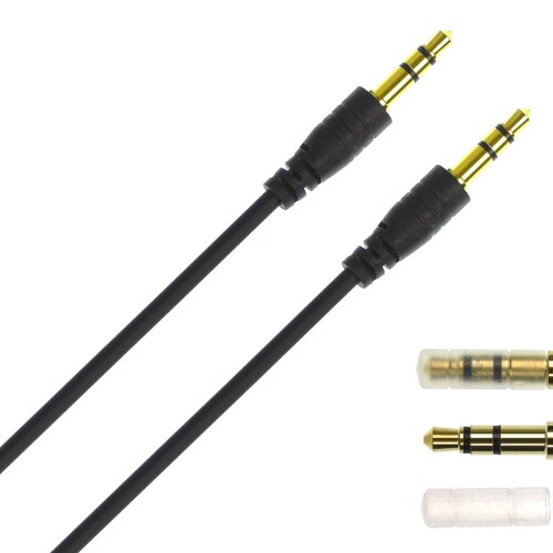 ANE ステレオミニプラグケーブル 120cm(1.2m) ブラック シリコンゴム (オスオス) 金メッキ端子 3極 プ..