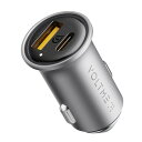 VOLTME シガーソケット usb-c PD20W+QC18W 2ポート急速充電 カーチャージャ 2台同時急速充電 車 充電器 12V/24V入力に対応 PD...