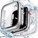 TALENANA for Apple Watchケース 45mm 44mm 41mm 40mm アップルウォッチ液晶保護フィルム+防水保護ケース+背面ケースの3 in 1デザイン Series 8/7/6/SE/5/4高タッチ感度 PC素材 全面保護 防傷 衝撃吸収 (Series