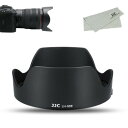 JJC EW-88E 可逆式 レンズフード 花形 Canon RF 24-70mm F2.8 L IS USM レンズ/Canon RF 24-105mm F2.8 L IS USM Z レンズに対応 Canon EW-88E レンズフード 互換 クリーニングクロス 付き