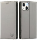 FeeY iphone15ケース 手帳型 iphone15手帳 ケース 耐衝撃TPU素材カード収納 マグネット内蔵スタンド機能付き アイフォン15 携帯カバー 全面保護 あいふおん15 スマホケース 5G 6.1インチ対応, グ