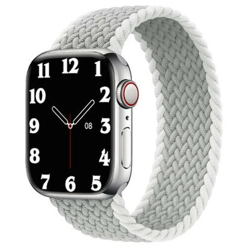 コンパチブル apple watch アップルウォッチ用バンド iwatch 柔らかいシリコーン糸混紡リサイクルヤーン素材 ブレイデッドソロループ 編組バンド apple watch ultra3/ultra2/ultra/10/9/8/7/6/5/4/3/2/1/SEに