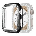 for アップルウォッチ カバー 44mm 40mm 45mm 41mm、2PCS女性ハードブリングケース+ガラススクリーンプロテクターカバーコンパチブルApp...