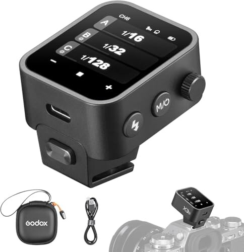 Godox X3-O 磻쥹եåȥꥬ OLEDå꡼ ż USB-C åեåȥۥåȥ塼 Godox 2.4G X 磻쥹ƥ¢ 1/8000s HSS TTL TCM ǽ Ŭޡդ