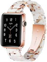 (Daturus) apple watch バンド 樹脂ベルト ステンレス留め金 互換Apple Watch series10/9/8/7/6/SE/5/4/3/2/1 サイズ38mm/40mm/41mm/(42mm Series 10) アップルウォッチストラップ ファッション/カジュアルスタイル