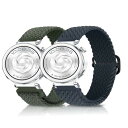 (LanQii) 20mm バンド 用の Amazfit Active 2/用のAmazfit Active/用の Amazfit GTR Mini/用のHuawei Watch GT 3 Pro 43mm/Huawei Watch GT 3 42mm 対応 ナイロン ( 2枚セット) バンド 編み込み スポーツ用 柔軟 防汗 夏向け(2)