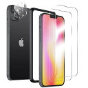 Besecou ガラスフィルム iPhone 14 用 2枚 + カメラフィルム 2枚 旭硝子素材製 ガイド枠付き 強化ガラス 液晶保護 9H硬度 耐衝撃 気泡防止 高感度タッチ 指紋防止 防水撥油 飛散防止 アイフォン
