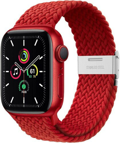(jimii優品) 新版 Watch バンド アップルウォッチ バンド スポーツバンド ナイロン Series 8 7 6 SE 5 4 3 2 1 編み込み 伸縮バンド サイズ調整可能 全機種対応 45mm 44mm 42mm 41mm 40mm 45mm iwatch交換ベル