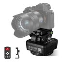 SOONPHO M4 電動雲台 自動電動雲台 電動パンチルトヘッド パノラマ三脚ヘッド 360°回転 リモコン 制御回転 1kg耐荷重 スマホホルダー付き DSLRカメラ/ミラーレス/デジタル一眼レフカメラ/ビ