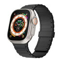 DIKESHGU for Apple Watch バンド マグネット シリコン 49mm/46mm/45mm/44mm/42mm/41mm/40mm アップルウォッチ ベルト Series Ultra2/Ultra/10/9/8/7/6/SE/SE2/5/4 防水 蒸れない 通気性 汗に強い(ブラック、49mm/46mm/45mm