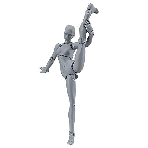 デッサン用 モデル人形 人形 可動式 漫画模型 筋肉質体型 全身ドール ドールタイプ 美術 スケッチ 人形 素体 (女性)
