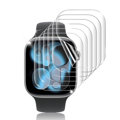 Apple Watch series 11（2025）/ 10（2024）42mm 用 フィルム アップルウォッチ 液晶保護 フィルム TPU製 キズ修復機能 高透過率 気泡防止 指紋防止 傷防止 貼り付け簡単 (クリア）