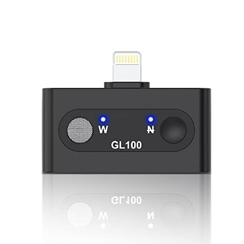 COOWOOワイヤレスノイズキャンセリングマイク、Lighteningポート付き、iPhoneやIOSデバイスに適用、プラグアンドプレイ、コードレス、ノイズキャンセリングマイク、TikTok YouTube 動画 録画 ラ