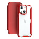 YUYIB スマホケース 対応 iPhone 14 ケース 6.1" 手帳型 背面 クリア 透明 高級なPUレザー+PCパネル+TPUバンパー マグネットが内蔵 衝撃吸収 軽量薄型 ブランド 対応 アイフォン14 手帳型 ケース (