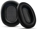 GEVO イヤーパッド イヤークッション ヘッドパッド Sony WH-1000XM5 (WH1000XM5) ヘッドセット 用 交換パッド ノイズキャンセリングヘッドホン 用 プロテインレザー 高密度フォーム 遮音 ブラッ