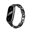 XIHAMA For Xiaomi Smart band 8 / Xiaomi Smart band 9 バンド 交換ストラップ 透かし編みデザイン ステンレス...