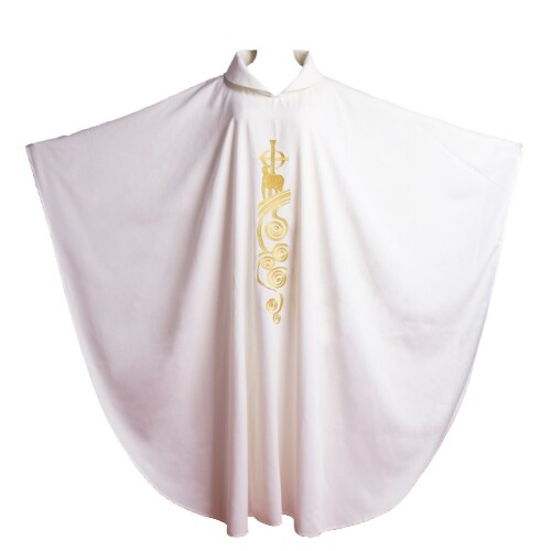 BLESSUME コスプレ 男女兼用 神父や牧師 キリスト教会 小さなドレス 仮装 変装 刺繍 (White2)